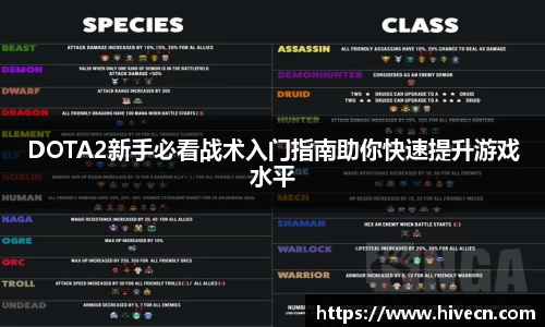 DOTA2新手必看战术入门指南助你快速提升游戏水平